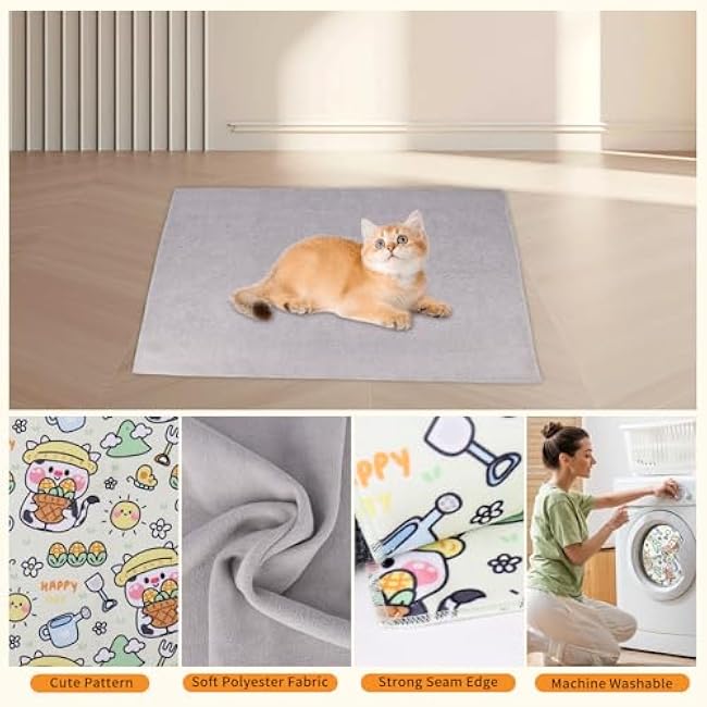 Cat Wrap for Grooming,Cat Wrap for Cutting Nails,Self-Adherent Soft Cat Blanket£¬Restrain The Cat to Keep Calm,Anti-Bite, Anti-Scratch, Wrap Anti-Escape Grooming Bags for Cats (Within 9lbs)-dMjo56GK