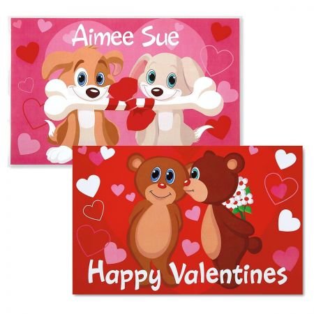 Lillian Vernon Valentine Pups Placemat