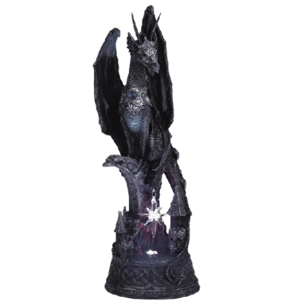 George S. Chen Imports SS-G-71223 Dragon with Lighting LED Crystal Ball Collectible Figurine Statue Model