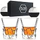 FLOW Barware Iceberg Whiskygläser 2er-Set, Whiskyglas-Geschenkset mit Ice Rock Design Whiskygläsern für Scotch, Bourbon Gin & Tonic