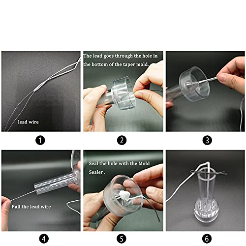 Milivixay 11Pcs Candle Molds Set-Durable Pc Candle Making Kit-Diy Candle Making Supplies Pyramid & Cylinder & Ball Sphere & Pillar & Apple & Square & Egg & Cones & Taper Mold #TOP6