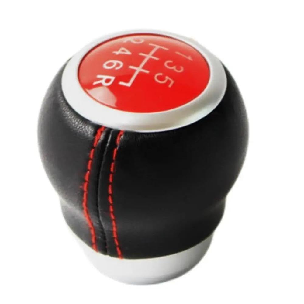POANBCGY Shift Ball Joint Car Gear Shift Knob Lever Shifter Handball for Subaru Impreza WRX STI for Outback for Forester 2009-2016(6 Speed Red)