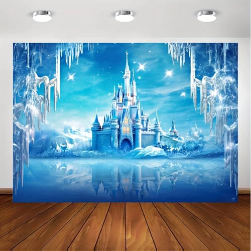 Suministros para Fiestas de Invierno congelado Fondo Decoración Flor de Nieve congelada Fotografía Banner Fondo de Nieve del país de Las Maravillas Invernal 240X180cm