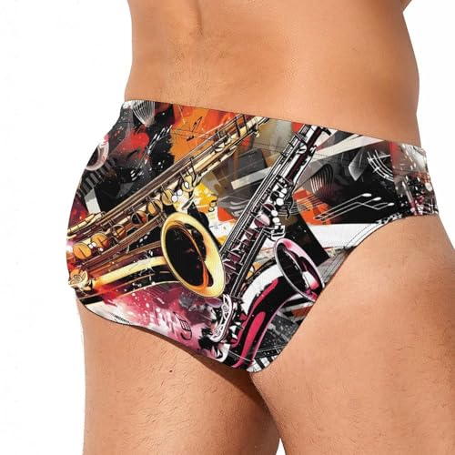 Musical Instruments Jam Session Novelty Men's Brief Swimwear Pants Swimming Trunks Beach Shorts Underwear3