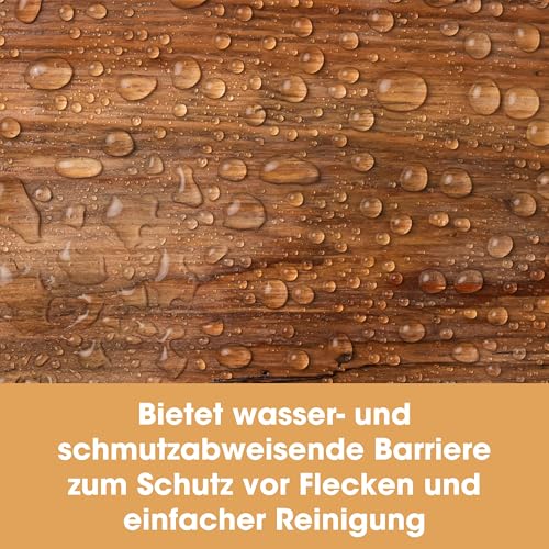 Furniture Clinic Gekochtes Leinöl für Holzmöbel & mehr | 250ml raffiniertes Öl | Leinölfirnis | seidenmatt-glänzendes Holzöl-Finish für Möbel, Tischplatten, Terracotta-Fliesen, Stein & Metall