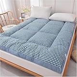 Japanische Moderner Stil Futon Matratze,90x200cm Faltbare Camping Matratze,Weich und bequem,rutschfest Und Atmungsaktiv(CC,Full(120x200cm))