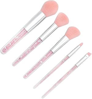 5 Pcs Makeup Brush Transparent Handle Powder ...