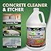 Eco Etch Pro Concrete Cleaner & Etcher Dissolver - Efflorescence, Rust & Dirt Remover from Brick, Driveway, Garage - Gentle Substitute for Citric & Muriatic Acid - Non-Toxic & Safe - 1 Gallon