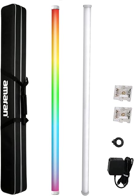 Aputure Amaran PT4c RGBWW LED Tube Light,16 Pixel-Mappable 32W 2700K to 10000K Handheld Video Light Wand (120cm/47.2Inch)