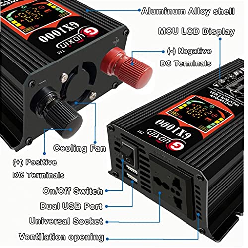 500W Power Inverter DC 12V naar AC 220 V Auto Plug Inverter Adapter Pure Sinus Wave Power Converter 500W Power Inverter… - Image 3