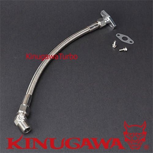 Turbo Oil Drain Line Kit to 1/2 NPT Male Compatible with Mitsubishi TD03 TD04 TD05 TD06