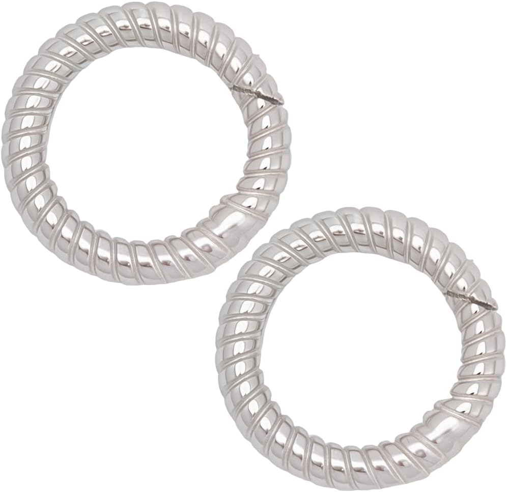 SUNNYCLUE 1 Box 2Pcs 925 Sterling Silver Spring O Rings Round Spring Clasps Stripe Ring Bracelet Metal Closures Necklace Clamp Connector Carabiner Snap Hoop Clip Clasps for Jewelry Making DIY Craft - Image 7