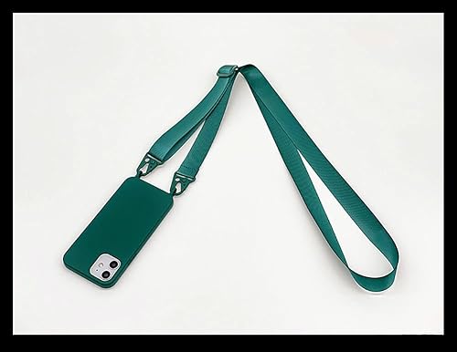 Miniatura 5 de Compatible con iPhone 13 Pro, funda cruzada para teléfono con cordón, bonita funda de silicona suave con correa ajustable para el hombro, protector