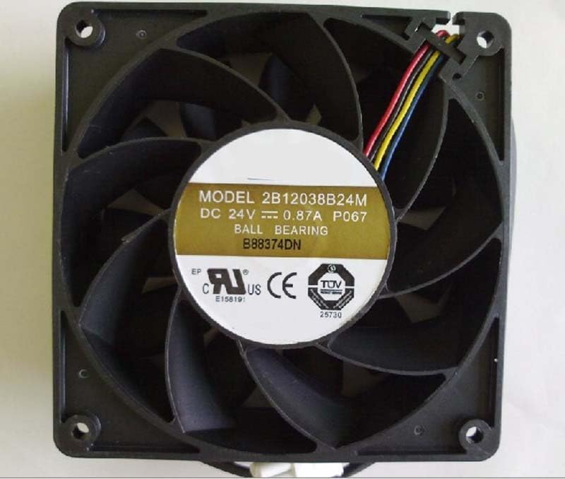 Ventilateur 120mm 24V 2B12038B24M pour le refroidissement d'armoires et serveurs
