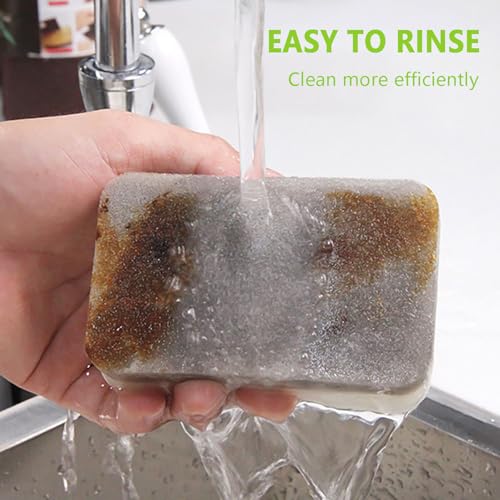 Image of Kitchen Cleaning Sponges, 6 Pack Heavy Duty Scrub Sponges Cleans Fast Non-Scratch Sponge for Washing Dishes and Cleaning Kitchen (Grey)