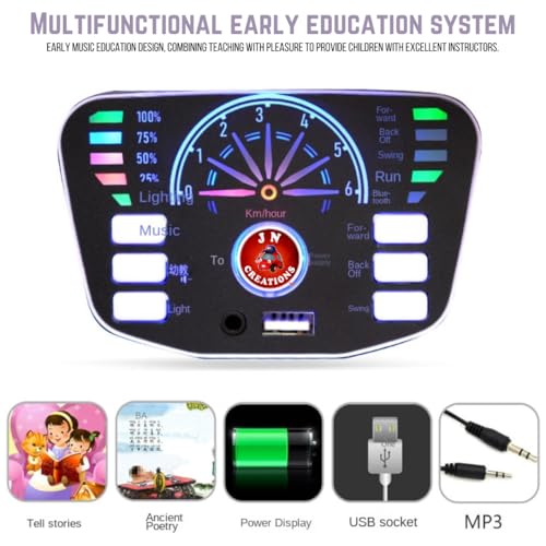 Image of Jn Creations 12V Battery Operated Rolls Royce Blf-5688 Ride On Car For Kids & Toddlers With Remote Control, Red