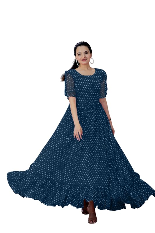 Elegant Women’s Long Gown | Anarkali Style | Flared Floor-Length Dress | Stitched Design No Matardot_Morpich__L-picture-14