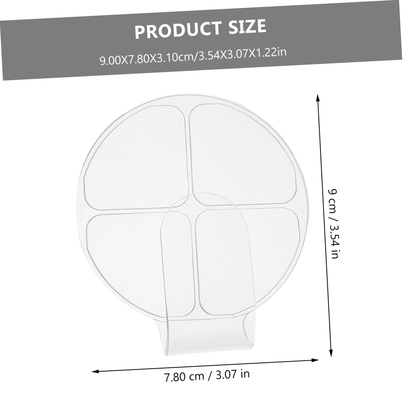 BESTYASH 2Pcs Makeup Mixing Palettes Handheld Cosmetic Plates for Foundation and Nail Art Makeup Plates for Professional Use