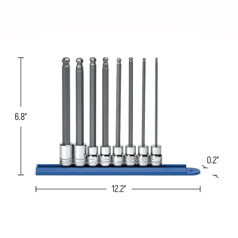 GEARWRENCH 8-Piece Metric Hex Bit Socket Set -2