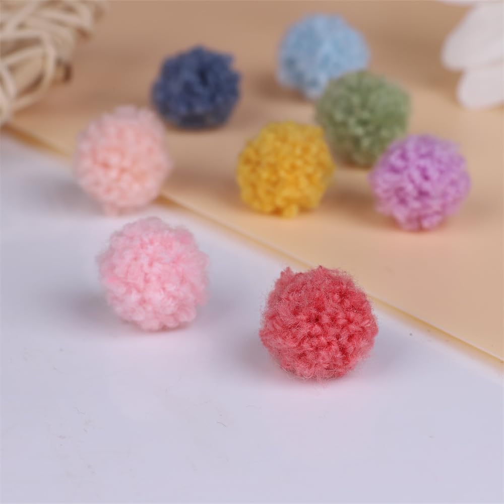 720 Pompones De 1 Cm Color Rosa - Para Manualidades, Decoración, Proyectos DIY, Poliéster Suave