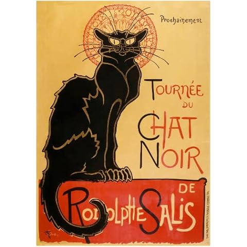 Le Chat Noir Fridge Magnet by Dreamery Studio Cover