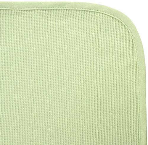 American Baby Company 30 X 40 - Soft 100% Natural Cotton Thermal/Waffle Swaddle Blanket, Celery, Soft Breathable, For Boys And Girls #TOP4