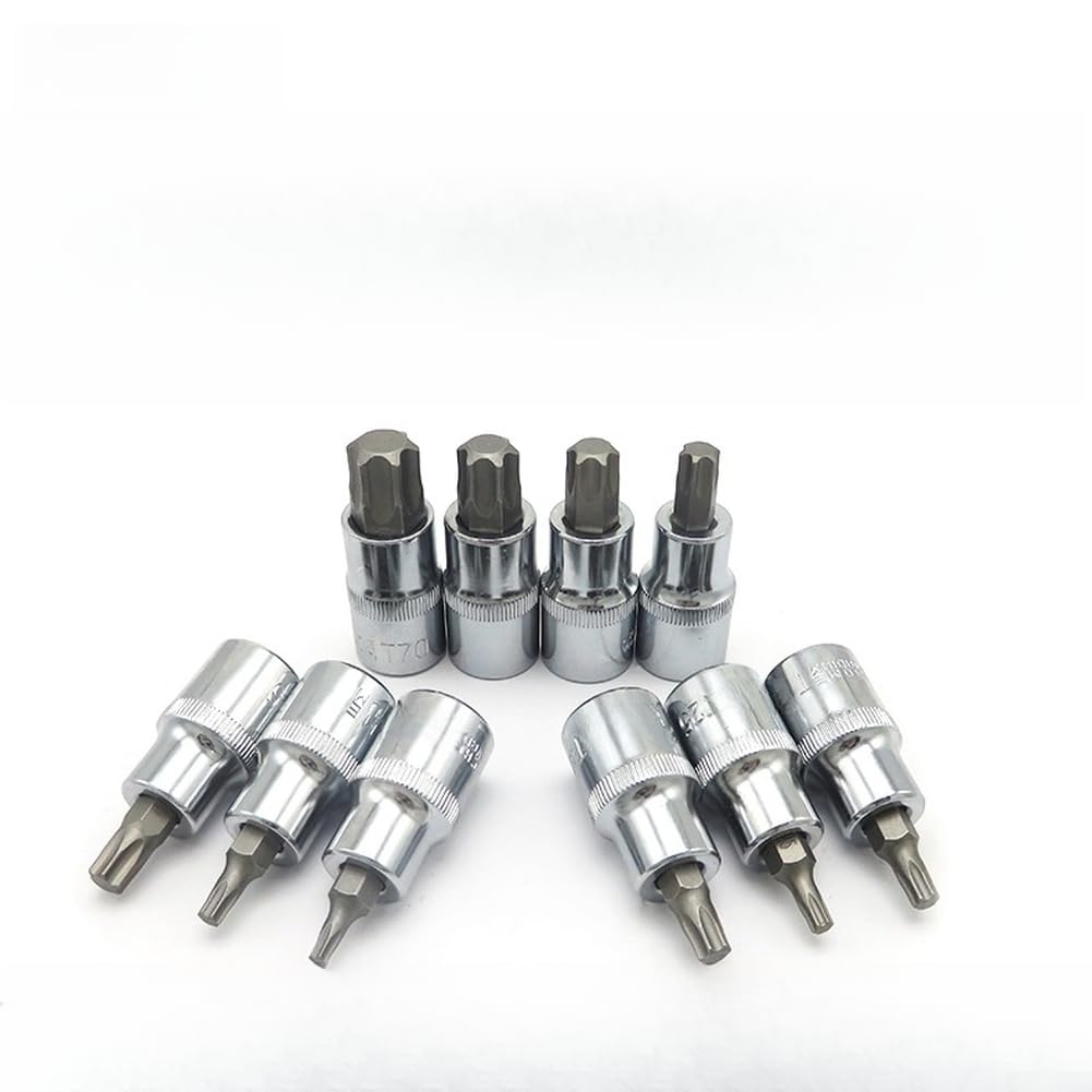 Lot de 19 embouts de vissage pour dents extérieures e10 robustes