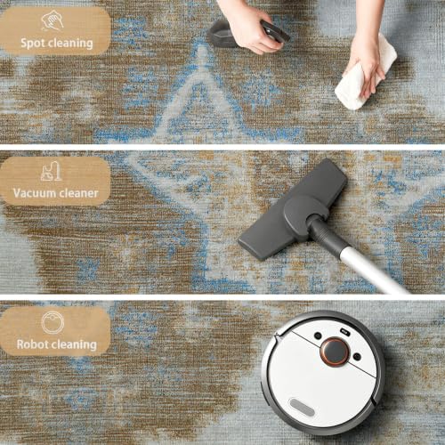 Tapis de cuisine lavable en machine 80x150 antidérapant et à poil court