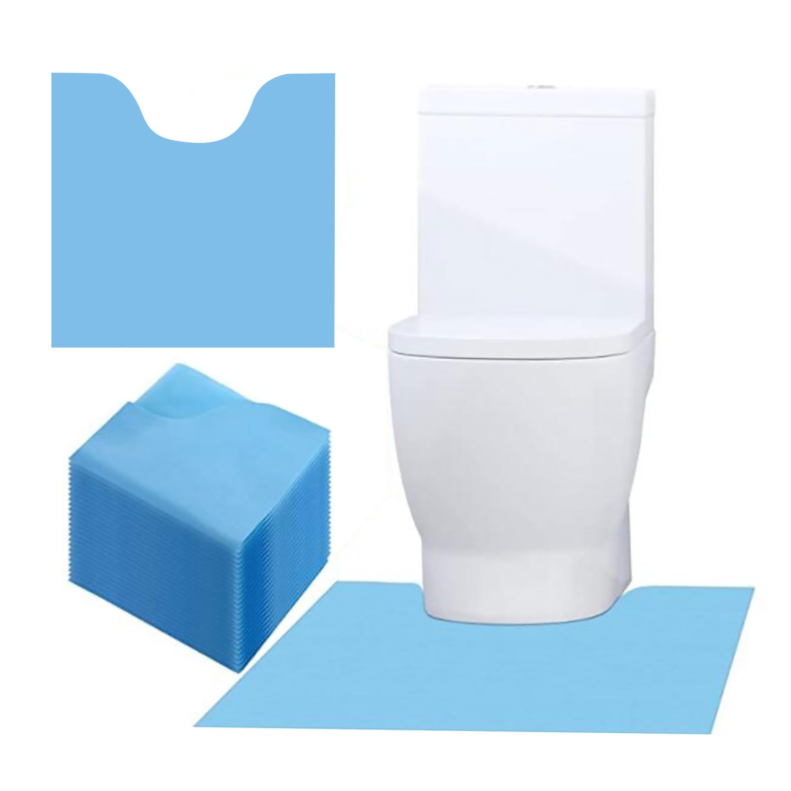 seimeinoki 使い捨て トイレマット 15枚セット フロアシート 介護用品 不織布 60×60cm すべり止め おしっこ吸収 飛び散り トイレトレーニング 汚れ対策