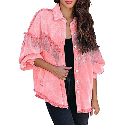 Manteau à revers rose et veste à capuche pour vos sorties citadines décontractées