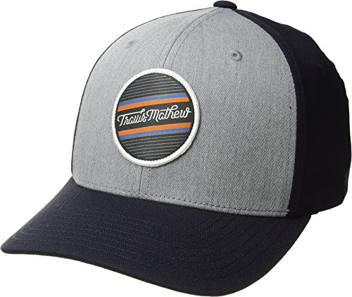 TravisMathew Runt Fitted Hat (Blue Nights, Large/X-Large)