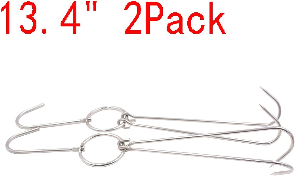 Rеvіеw Dіѕсоunt Alele Double Hooks Meat Hooks Poultry Roasting Hooks Butcher Hook Processing Meat Hook Stainless Steel Rotary Device Slaughtering Barbecue (13.4in Meat Hooks) Bеѕt Prоmо Alele Double Hooks Meat Hooks Poultry Roasting Hooks Butcher Hook Processing Meat Hook Stainless Steel Rotary Device Slaughtering Barbecue (13.4in Meat Hooks)