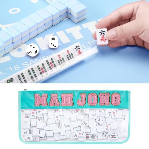Bolsa para Mahjong Americana impermeable y transparente miniatura 4