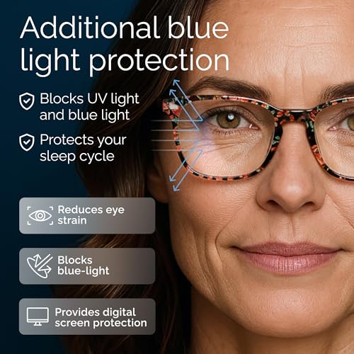 Image of CCVOO Reading Glasses for Women /Men, Eyeglasses, Blue Light Readers for Women /Men, Computer Eye Glasses, Cheaters