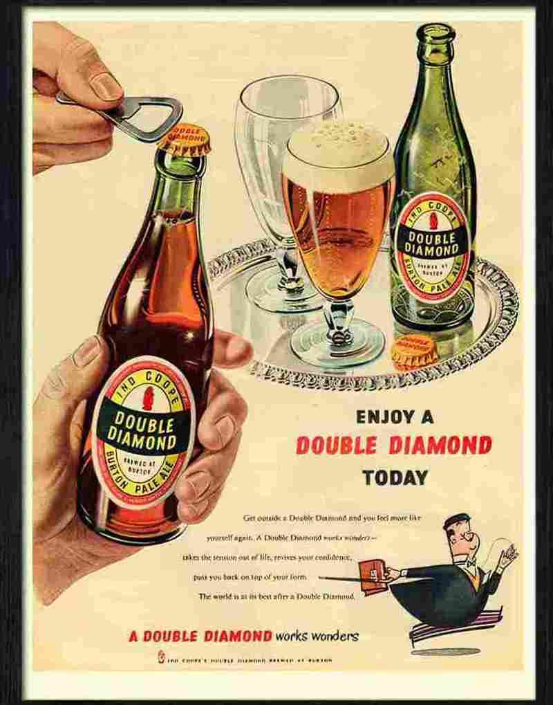 A4 PHOTO PRINT double diamond beer 1950s A4 PRINT, 30L x 20W cm