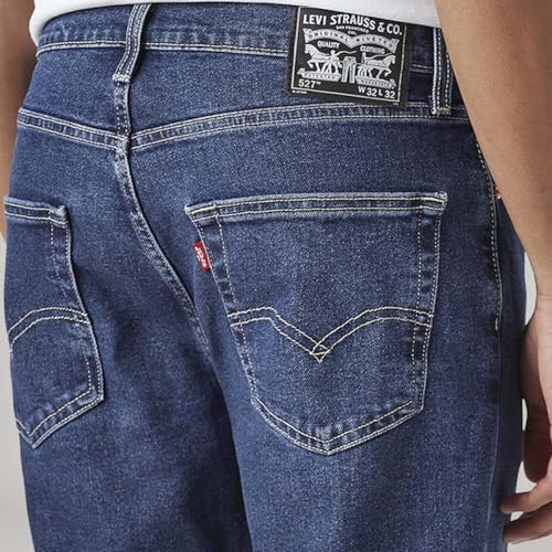 Image of Levi's Men's 527 Dark Indigo Bootcut Fit Mid-Rise Jeans