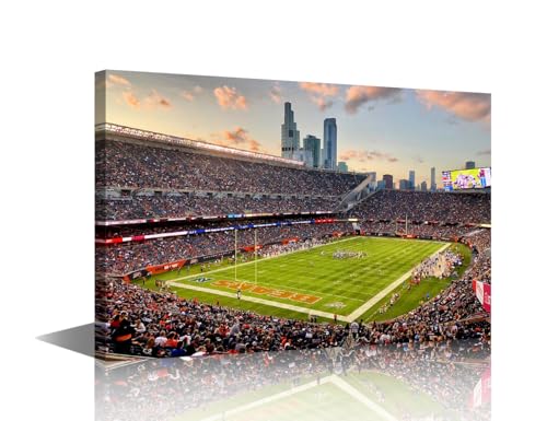 Affiches de sport sur toile : image de stade de football TUMOVO pour décoration murale