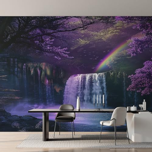 Genérico Papel Pintado Cascada, Papel Pintado pared Dormitorio Paisaje Natural, Decoracion pared Salon, Fotomurales Tejido no Tejido, 300 x 210 cm K-MZ&1
