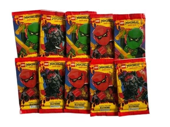LEGO Serie 10 Ninjago Dragons Rising 10x Booster Packs - insgesamt 60 Karten Sammelkartenspiel TCG