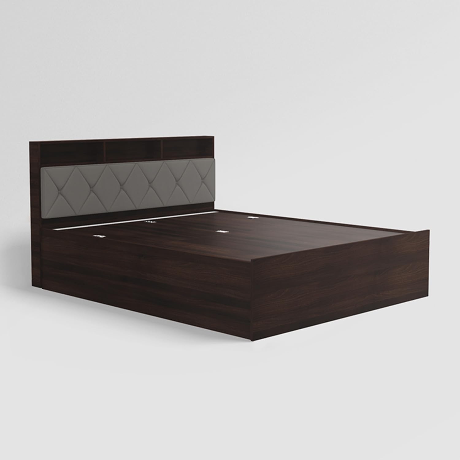 GODREJ INTERIO Lattice King Size Bed with pull-out storage closed