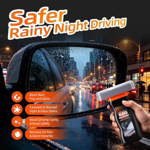 Image of Glass Anti Fog Hydrophobic Coating & Water Repellent Spray for, Mirrors, Car Windshields, Goggles, Shower Doors - Fogless, Rainproof (Glass Anti Fog Hydrophobic Coating & Water Repellent Spray)