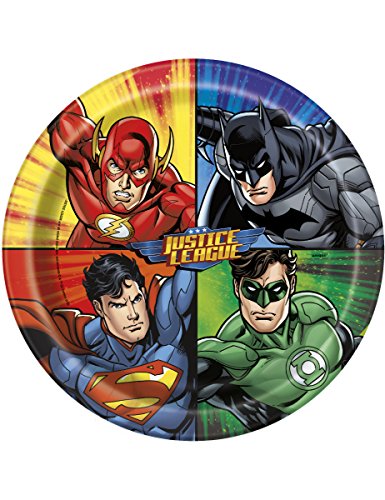 Unique 8 Platos de Carton Justice League 23 cm