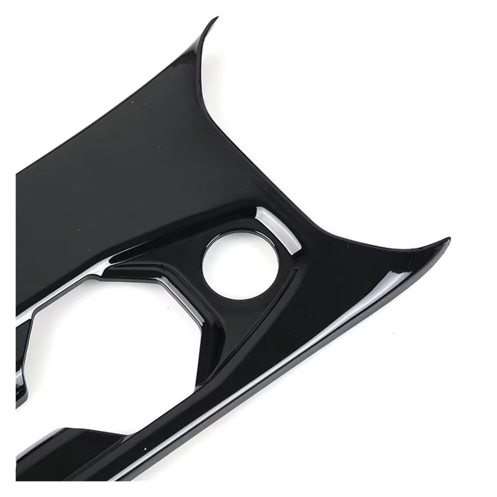 Trim Pannello Telaio Per VW Per Polo 2019 2020 ABS Car Interior Center Console Pannello Del Cambio Supporto Di Tazza Acqua Cornice Custodia Trim Center Consolle Cover(Bright Black)