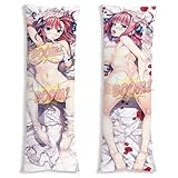 Anime Quintessential Nino Nakano Body Pillowcase Quintuplets Dakimakura Cover Peach Skin Throw Pillow Case 20x59 Inch