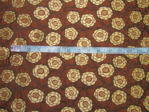 Reversible Brocade Fabric Brown & Gold Color 46" Wide bro612[2]4