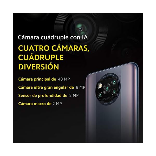 Poco X3 Pro | 128GB 6GB RAM | Factory Unlocked (GSM ONLY | Not Compatible with Verizon/Sprint/Boost) | International Version (Phantom Black)