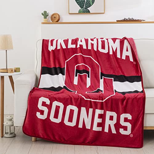 Northwest NCAAA Singular Silk Touch Throw Blanket, 45" x 60" Oklahoma Sooners