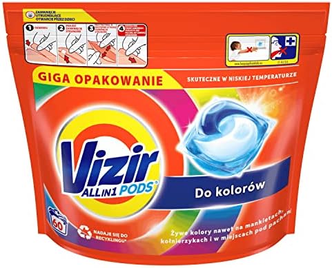 Vizir All-In-1 Pods Kapsułki do Prania, 2 x 60 sztuk