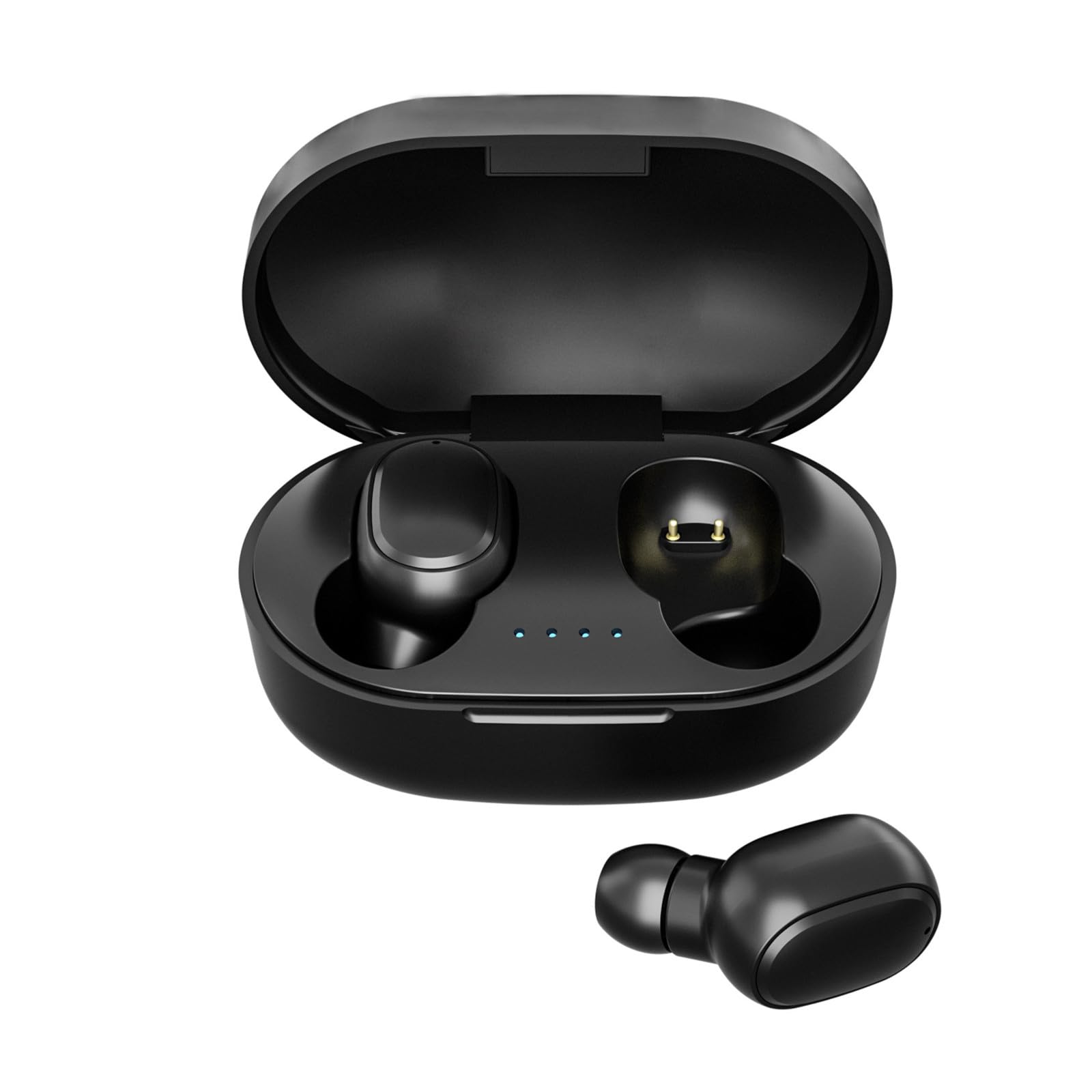 Wireless Bluetooth Mini Headphones, Bluetooth 5.0 Bass Stereo, with Charging Case Fingerprint Control and Intelligent, Water-Proof Headset Ear Buds with Noise Cancelling Mic, for Laptop Pad Phones