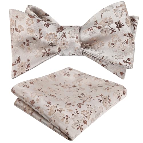 Image of Alizeal Mens 2pcs Floral Bow Tie Set